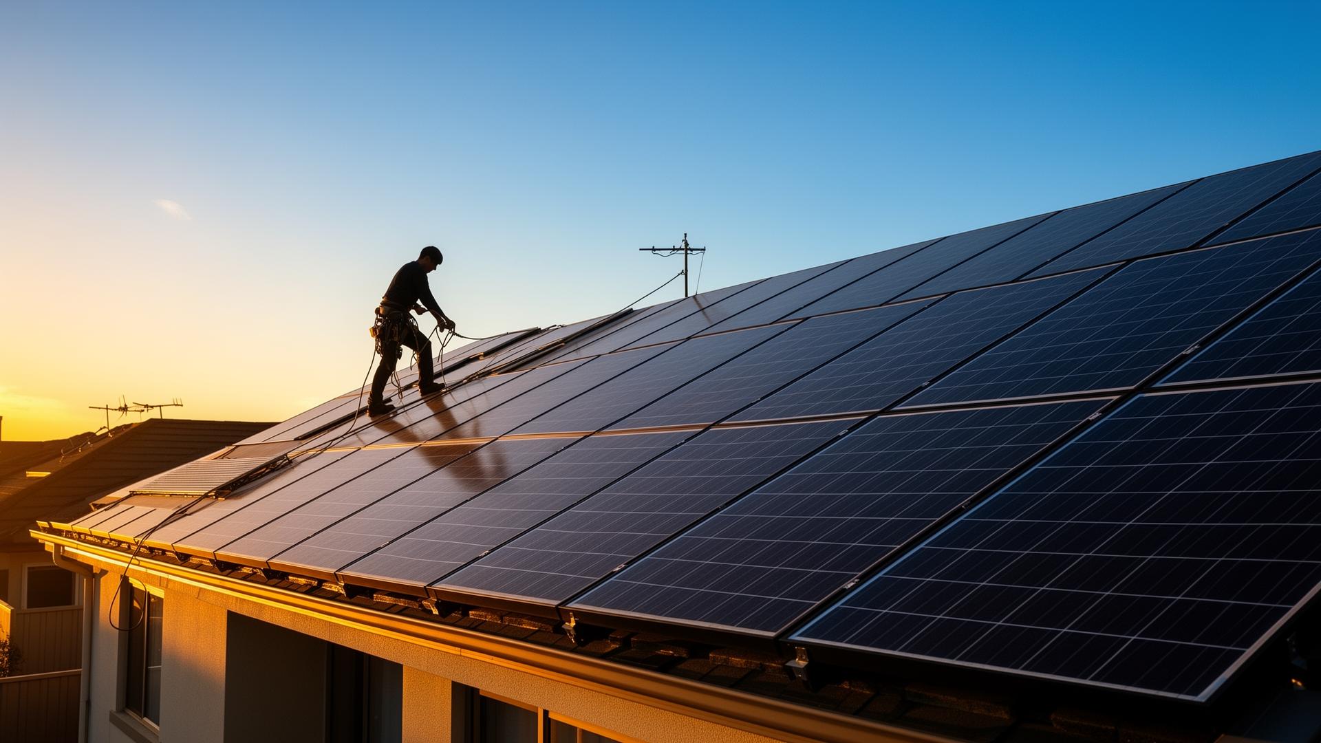 Instalație fotovoltaică pe acoperiș